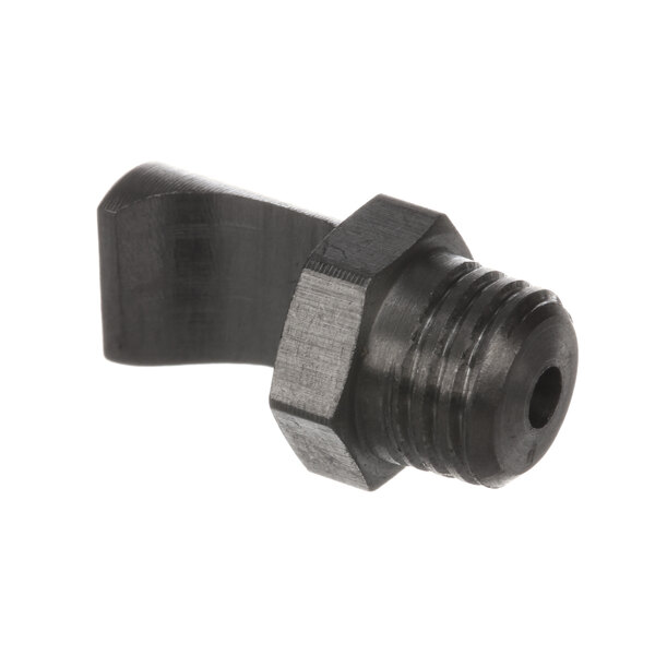 A black plastic Hobart Rinse Nozzle with a threaded end.