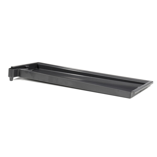 A black rectangular Lancer drip tray with a handle.