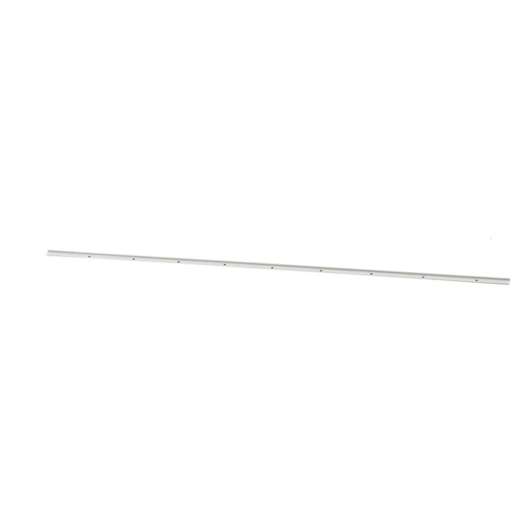 A long thin metal rod with a plastic piece at the end.