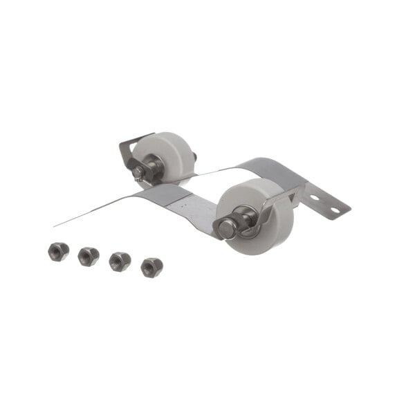 A J Antunes Tensioner Roller K with metal brackets, nuts, and bolts.