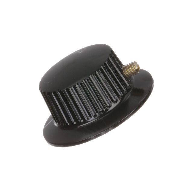 A black plastic Brass Smith 608 temp control knob with a screw.