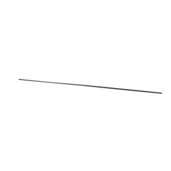 A long thin metal rod with a black plastic handle.