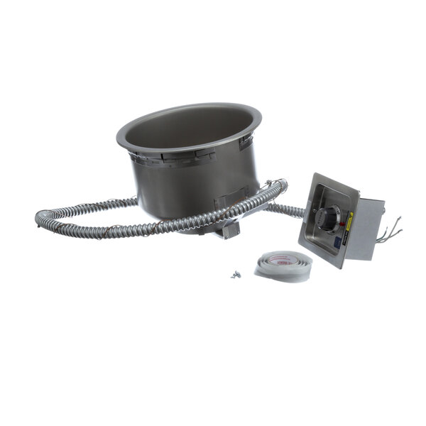A Wells 5P-SS10TDU6120 countertop food warmer with a wire attached to it.