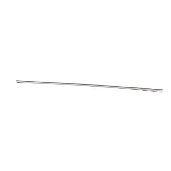 A silver long metal rod with a handle.