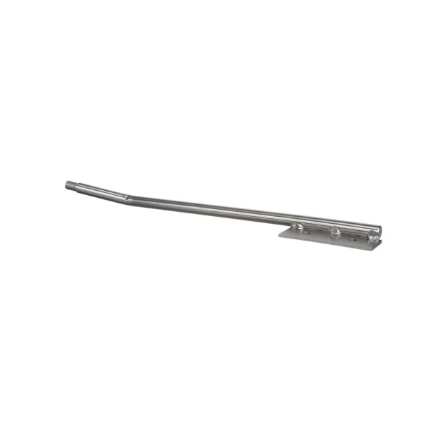 A stainless steel metal rod with a long handle.