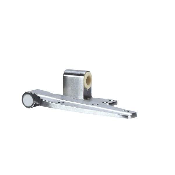 A Kason chrome offset hinge for walk-in refrigeration.