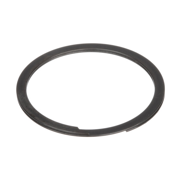 A black rubber ring with a hole in the middle.