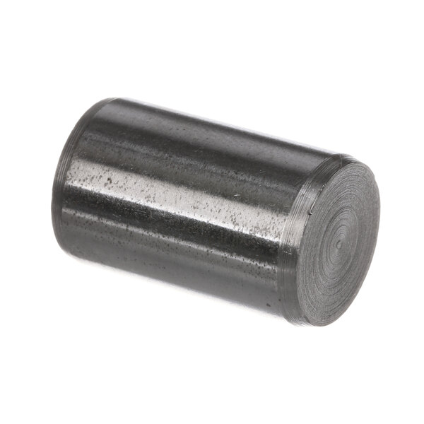 A cylindrical metal dowel with a black end.