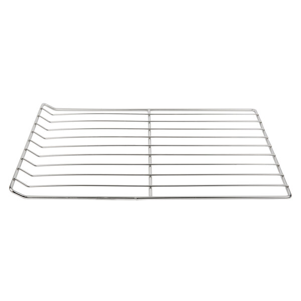 An Alto-Shaam flat wire shelf with thin metal lines.