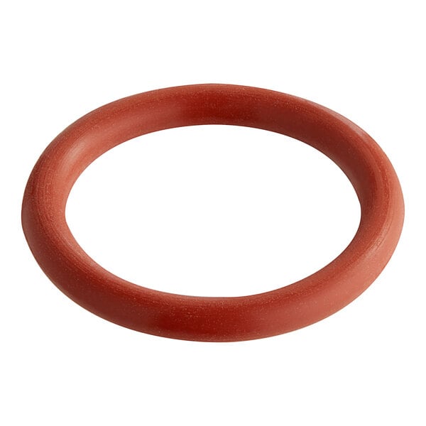 A orange rubber o-ring for a Frymaster suction tube filter.