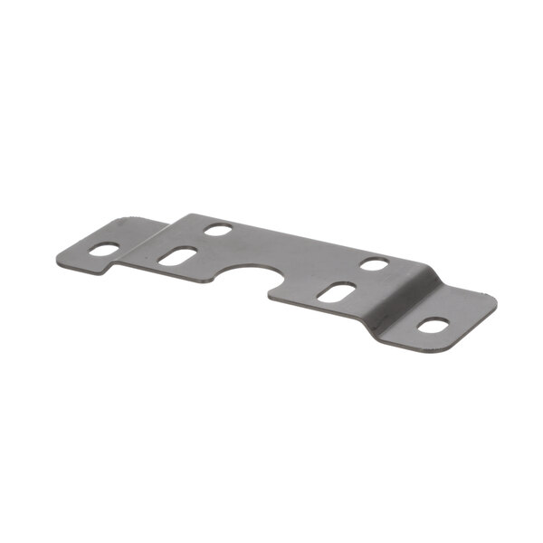 A metal bracket with two holes.