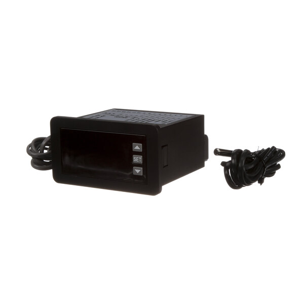 A Donper America digital black power supply with cords.