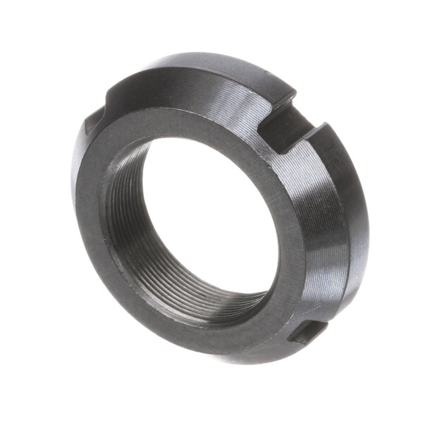 A black metal Hobart Nut Lock Brg with a threaded aluminum ring.