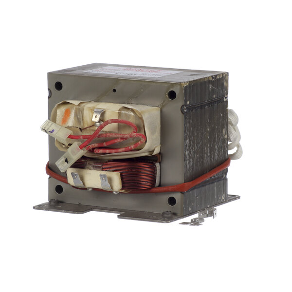 An Electrolux transformer with wires on it.