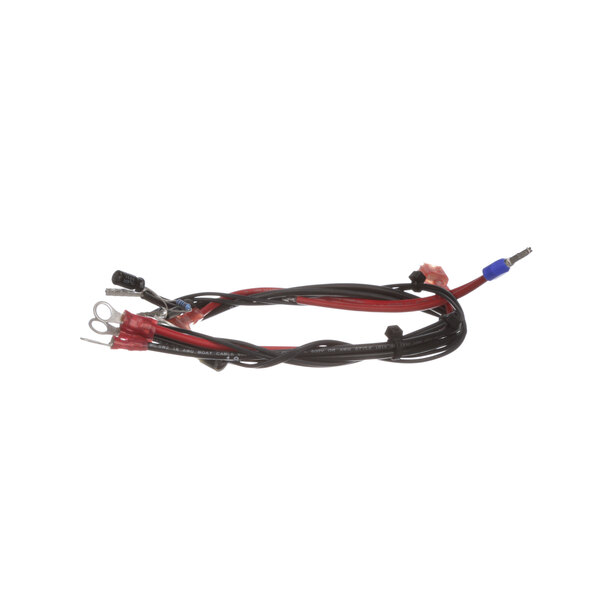 A black and red US Range wire harness with a white background.