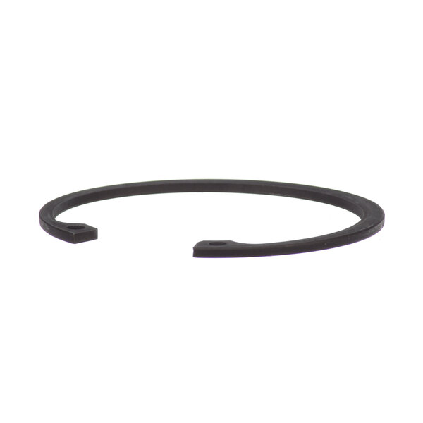 A black rubber ring with a small hole.