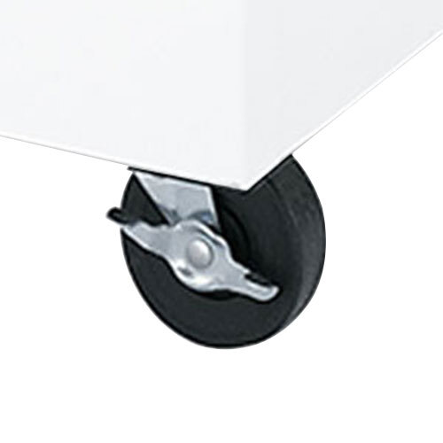 A Beverage-Air 5" Plate Caster with a brake on a white background.