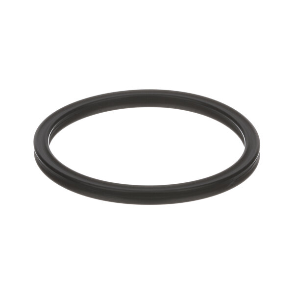 A black rubber Hobart quad O ring on a white background.