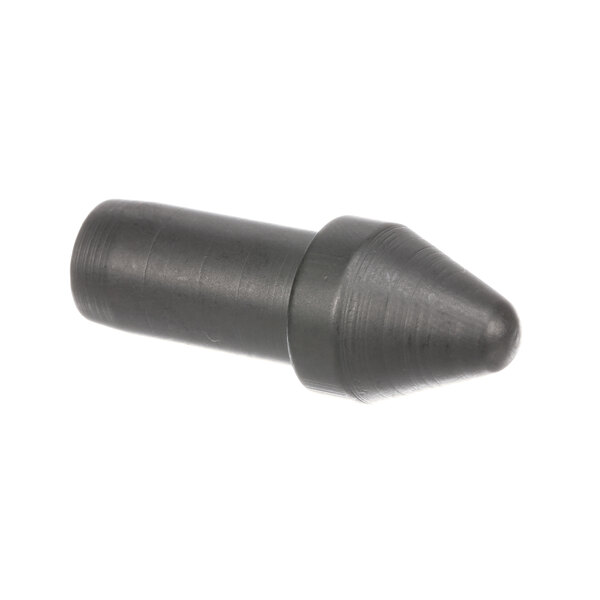 A black plastic cylinder with a metal tip and a small hole.