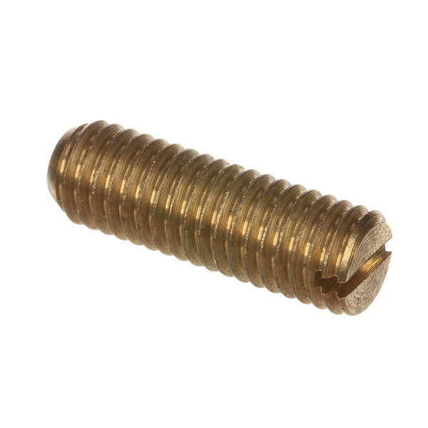 A close-up of a gold Hobart screw set.