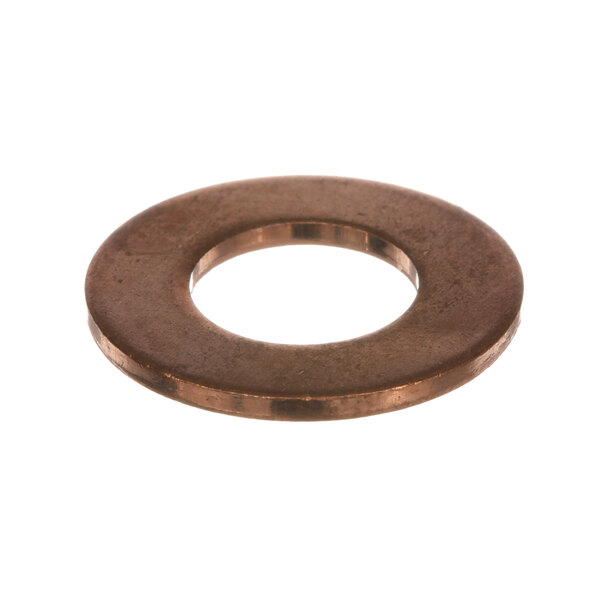 A close-up of a copper ring.