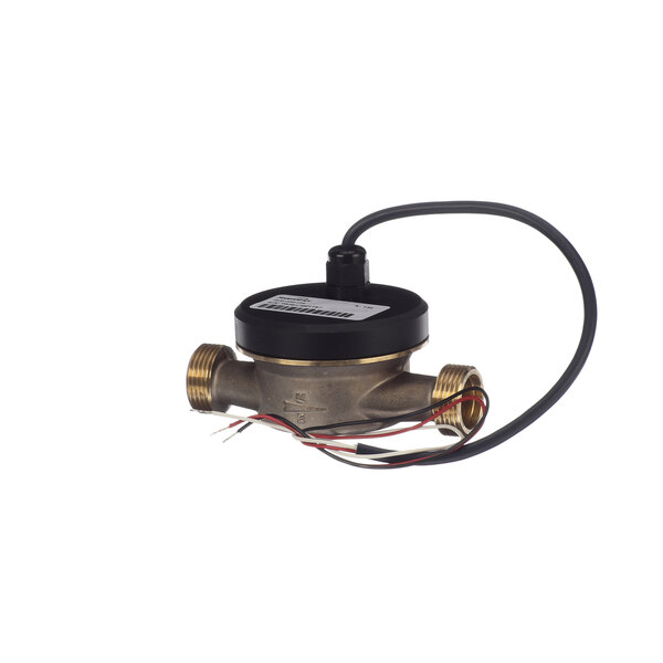 A Baxter digital water meter sensor with wires attached.