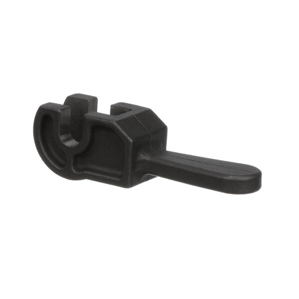 A black plastic tool with a handle.