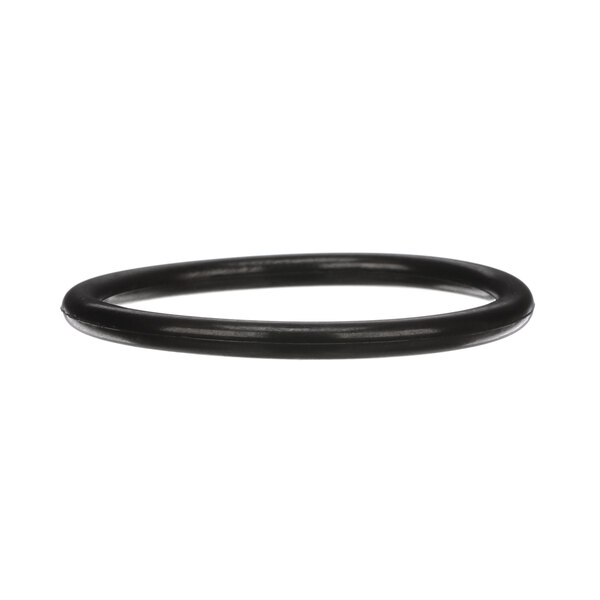 A black round rubber gasket with a black cable.