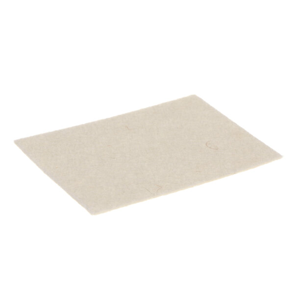 A white square Hobart wick slide rod lubrication pad.