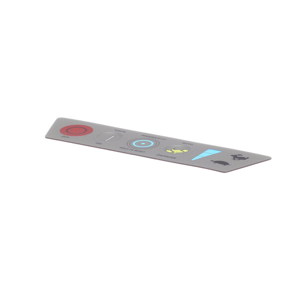 A grey rectangular Hobart automatic graphic overlay with different colored buttons.