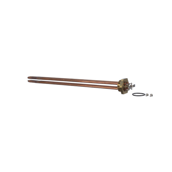 A Hubbell heating element with a copper pipe and ring.