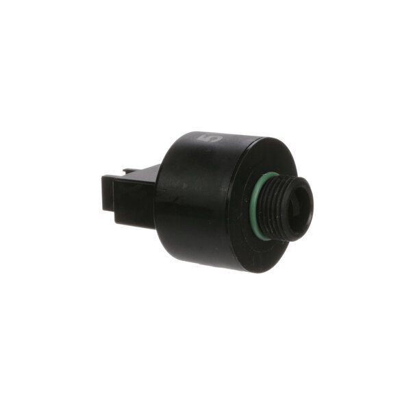 A black Rinnai water pressure sensor with a green ring.