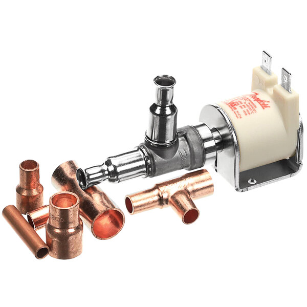 A Manitowoc service valve for copper pipes.