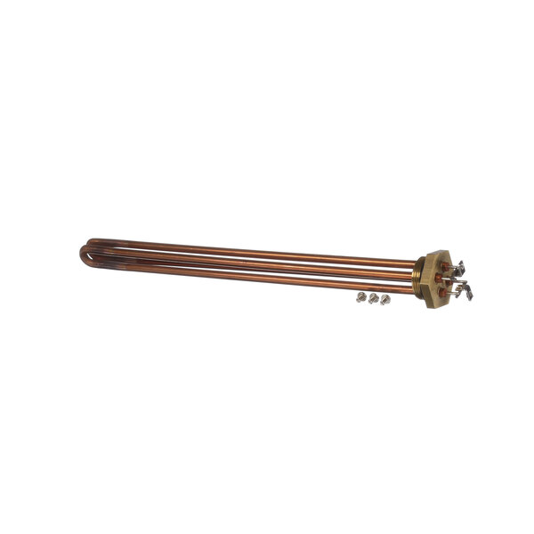 A Hubbell C2315-7 copper heating element with wires.