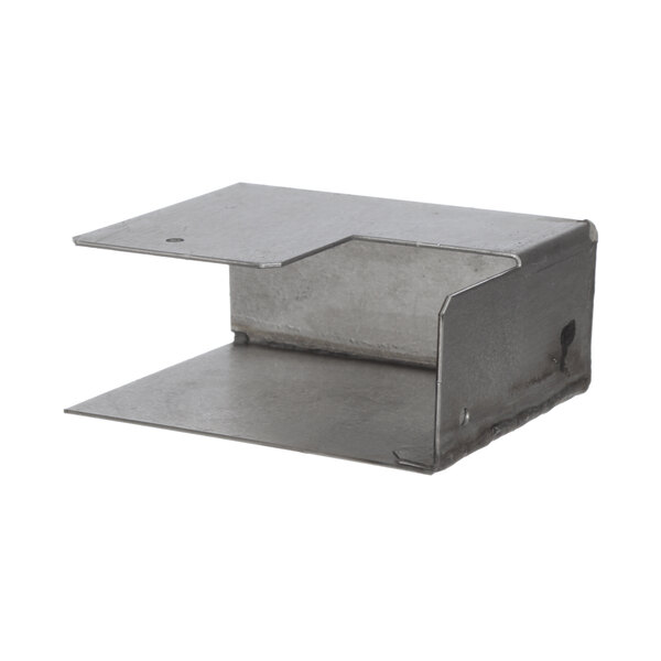 A metal shelf with a hole for the top half of an Anets D5786-00 splash guard.