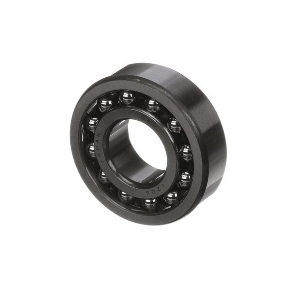 A close-up of a Hobart black ball bearing with a black ring.