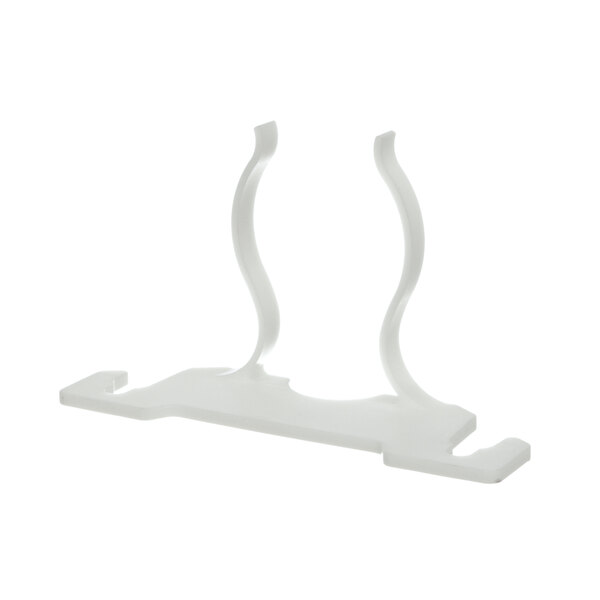 A white plastic Carpigiani cup holder with three curved legs.