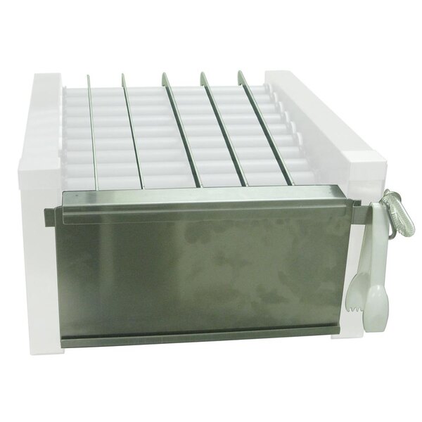 A Nemco divider kit for a roller grill with white and silver parts.