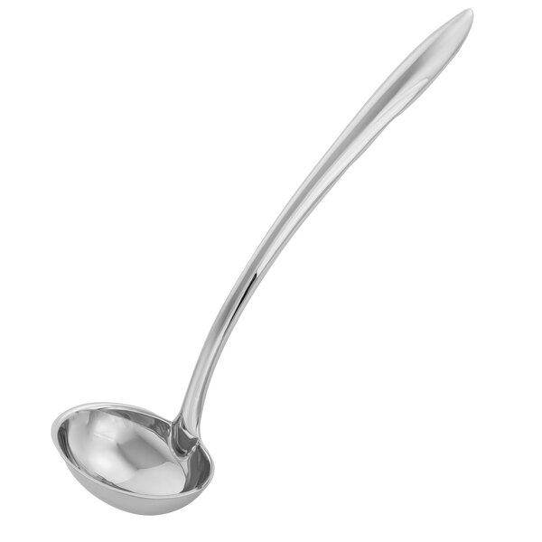 A silver Walco Idol large ladle with a long handle.
