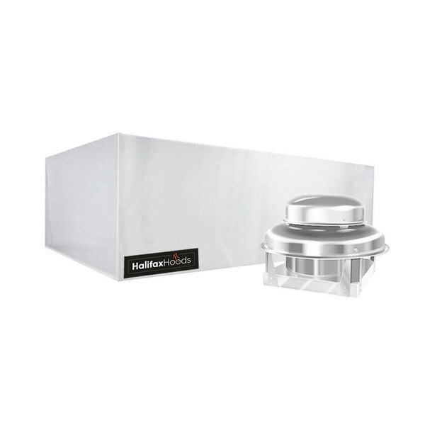 A white box with a silver lid for a Halifax CHP448 Type 2 Condensate Hood System.
