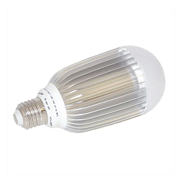 A NAKS LED light bulb with a white base.