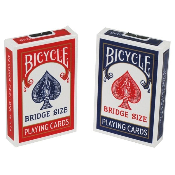 A box of two Bicycle Bridge playing cards.