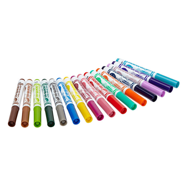 A row of Crayola Pip-Squeaks markers in different colors.