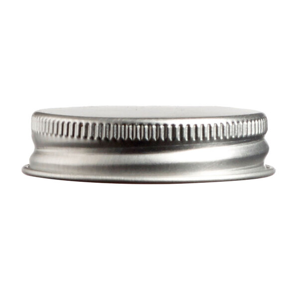 A close-up of a silver Solia aluminum cap.