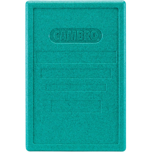 A green rectangular lid with the words "Cam GoBox" on it.