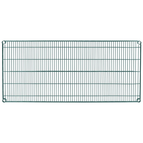 A green wire mesh grid on a white background.