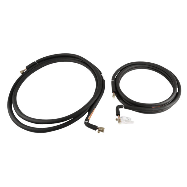 A Hoshizaki condenser line kit with two black cables and a black connector.