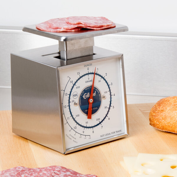 Edlund SSC16 Compact 16 oz. Mechanical Ice Cream Scale with 3 1/2" x 4