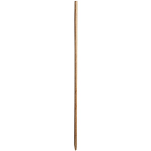 A Rubbermaid 60" wooden pole with a handle on a white background.