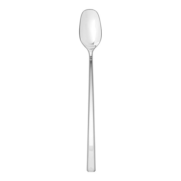 A Fortessa stainless steel iced tea spoon with a silver handle.